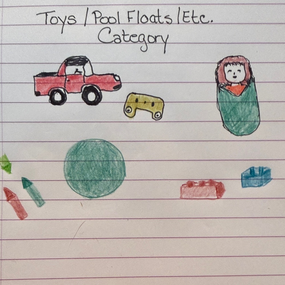 Toys, Pool Floats, Toys to Color, Dolls, Plus More